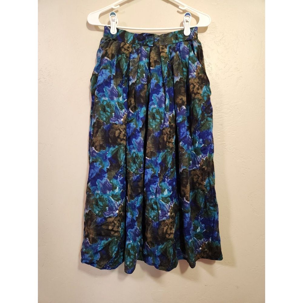 Rehli Tracht Multi‎ Colored Vintage Midi Skirt Size 36 Vinage